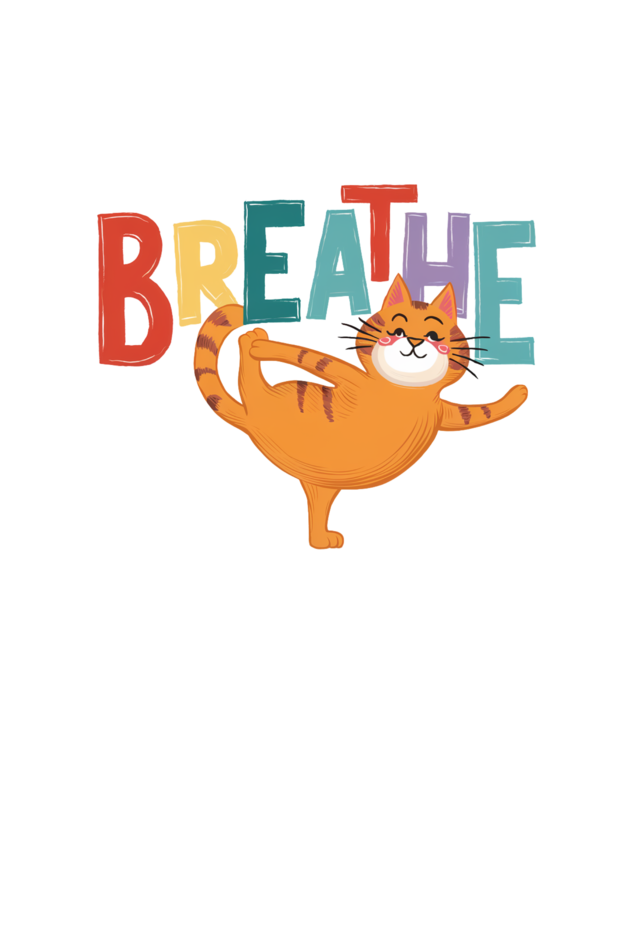 Breathe Kawaii Cat Unisex T-Shirt | Unfiltered - Unfiltered