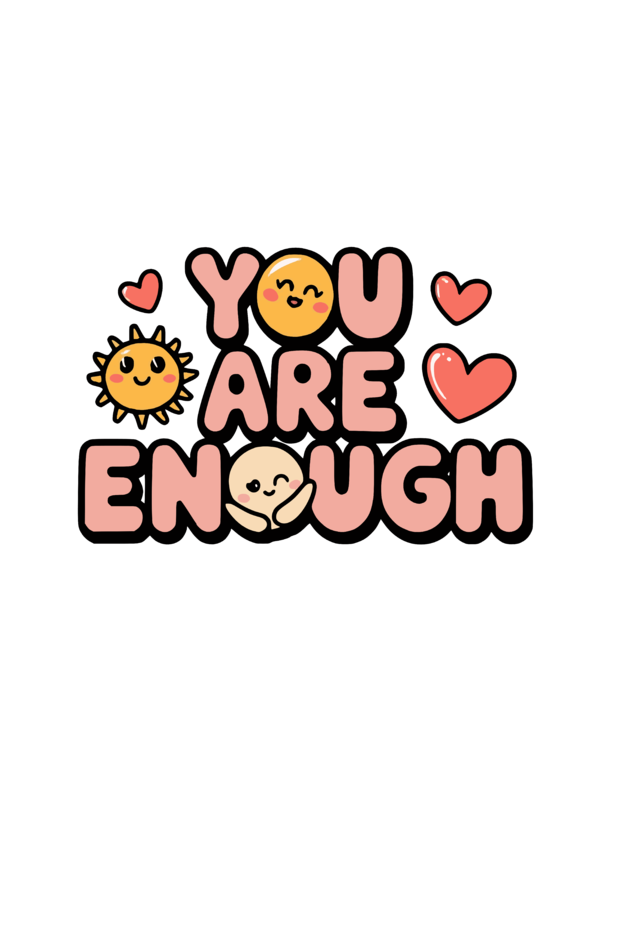 You Are Enough - Unisex Stonewashed Hoodie | Warm & Fuzzy Collection - Unfiltered