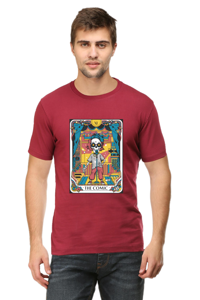 The Comic Skeleton Tarot Design Unisex T-Shirt| Unfiltered - Unfiltered
