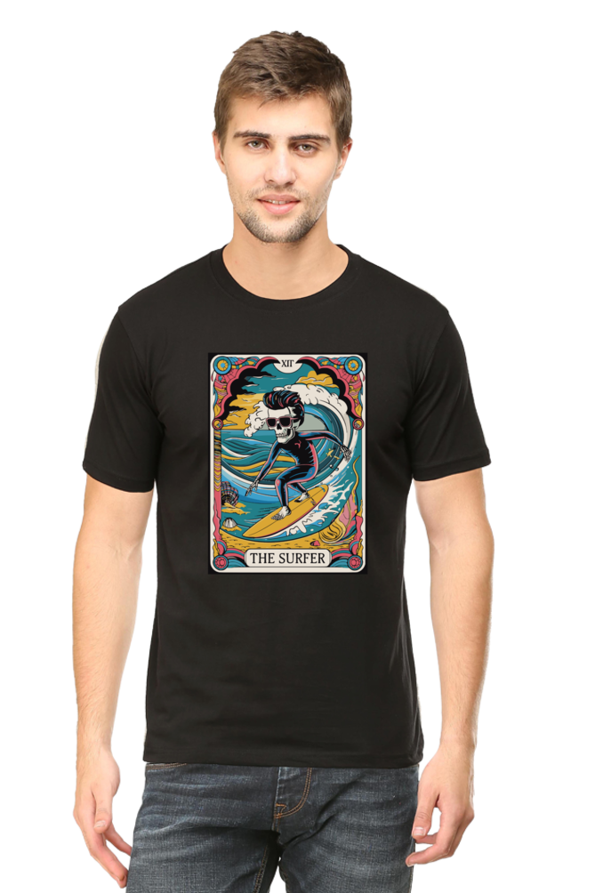 The Surfer Skeleton Tarot Unisex T-shirt | Unfiltered - Unfiltered