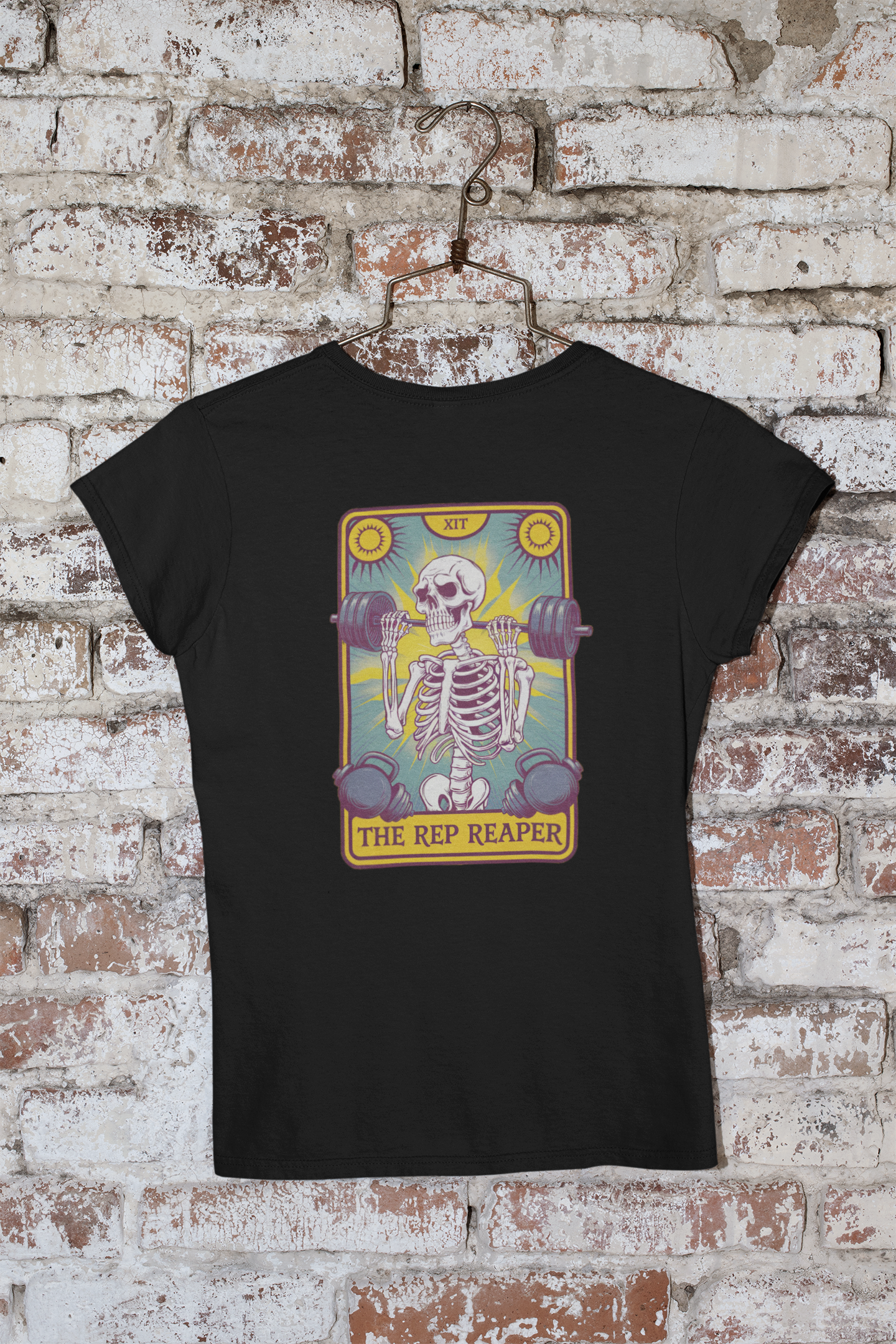 The Reps Reaper in yellow Unisex Gym Meme TShirt| Unfiltered - Unfiltered