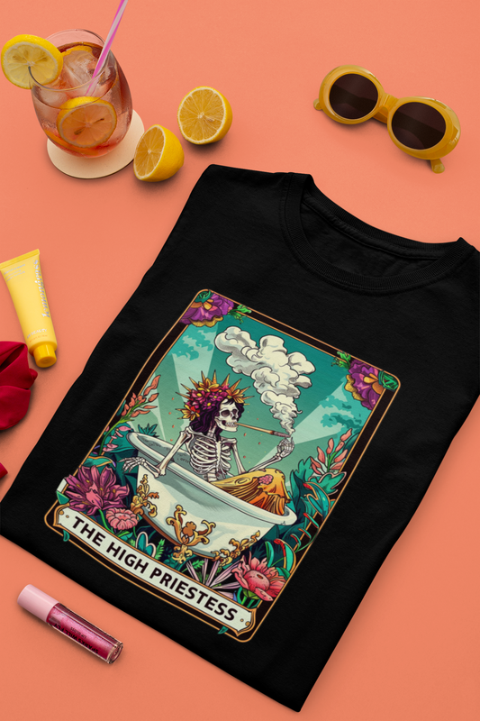 The High Priestess Tarot Card T-shirt for Women| Unfiltered - Unfiltered