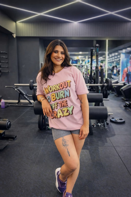I workout to Burn off the crazy Unisex Classic Crew T-Shirt | Unfiltered - Unfiltered