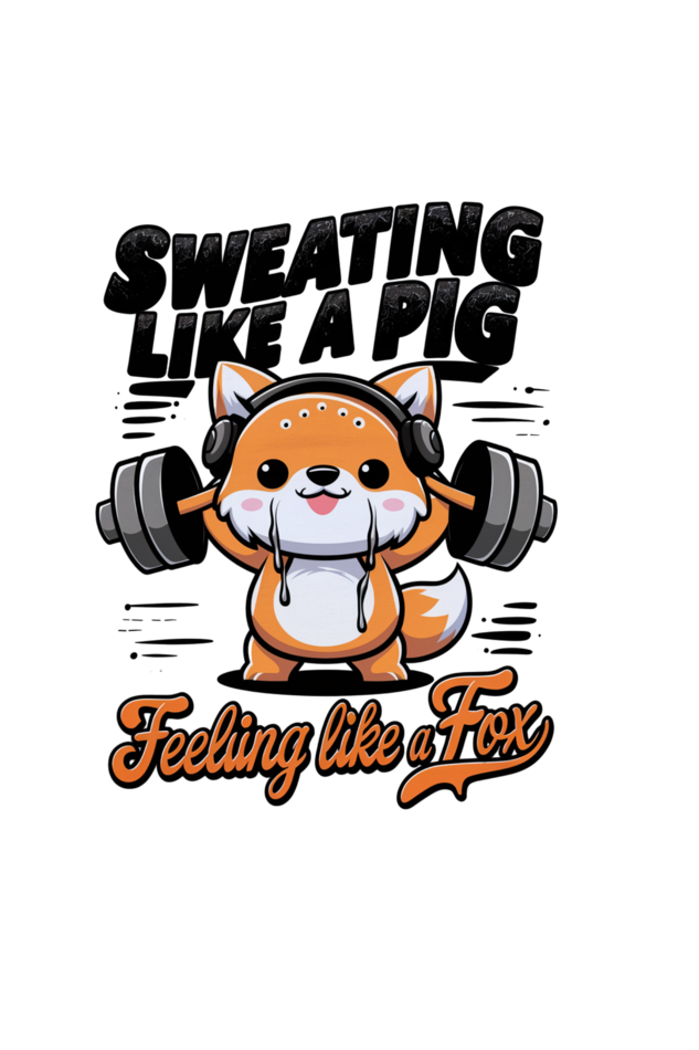 Feeling like a fox, sweating like a Pig Kawaii T-shirt for Women| Unfiltered - Unfiltered