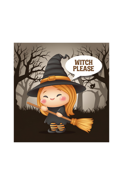 Resting Witch Face with a cute witch on a broom for Women | Unfiltered