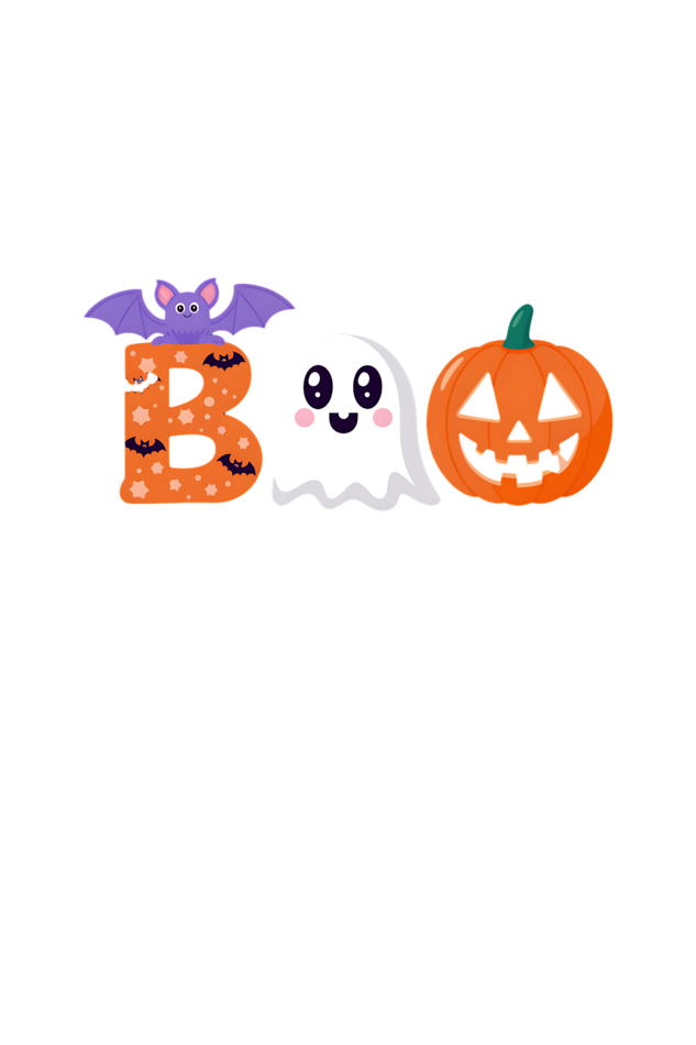 BOO Halloween Unisex Design with Purple bats| Unfiltered