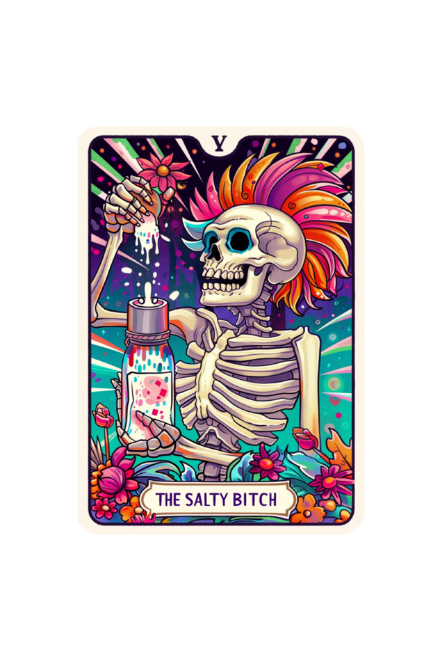 The Salty Bitch Tarot Card T-shirt for Women| Unfiltered