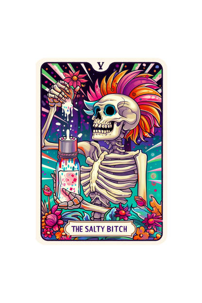 The Salty Bitch Tarot Card T-shirt for Women| Unfiltered