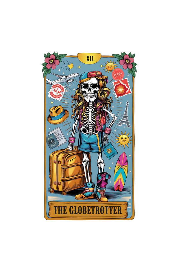 The Globe Trotter Female Tarot Card Unisex T-Shirt| Unfiltered