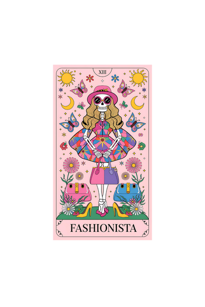 The Fashionista in pink Tarot Card Tee for Women| Unfiltered - Unfiltered