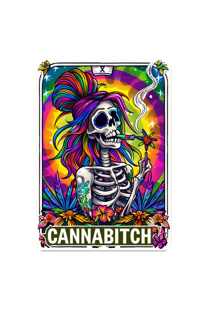 Cannabitch Tarot card Design T-Shirt for Women| Unfiltered