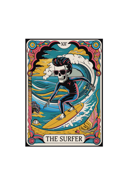 The Surfer Skeleton Tarot Unisex T-shirt | Unfiltered