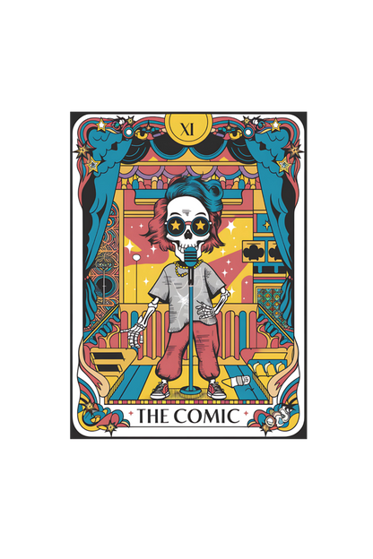 The Comic Skeleton Tarot Design Unisex T-Shirt| Unfiltered