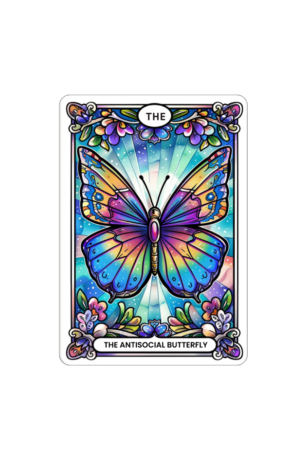 The Anti-social Butterfly Unisex Tarot T-shirt | Unfiltered