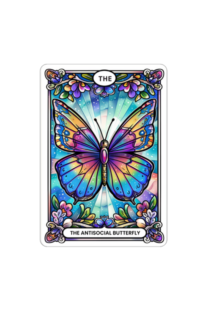 The Anti-social Butterfly Unisex Tarot T-shirt | Unfiltered