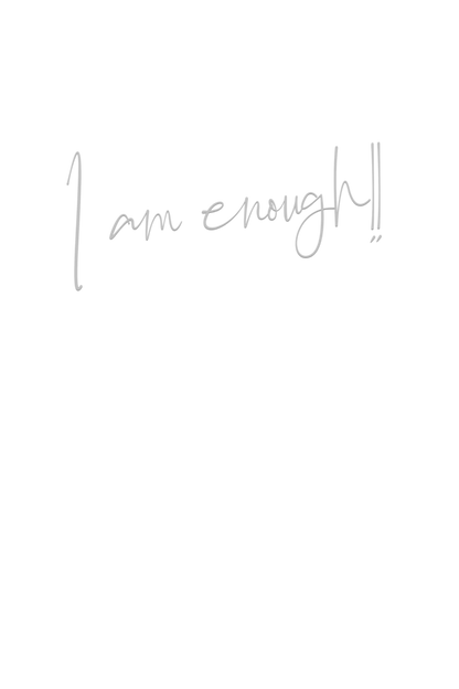 I am Enough Unisex Hoodie (Back & Pocket Design) | Unfiltered