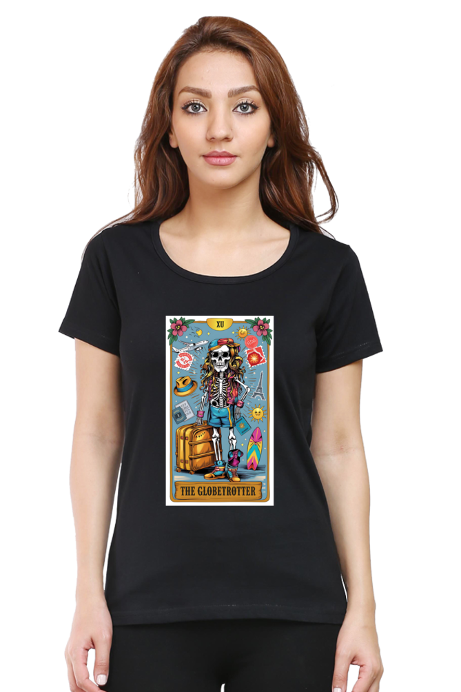 The Globe Trotter Female Tarot Card Unisex T-Shirt| Unfiltered