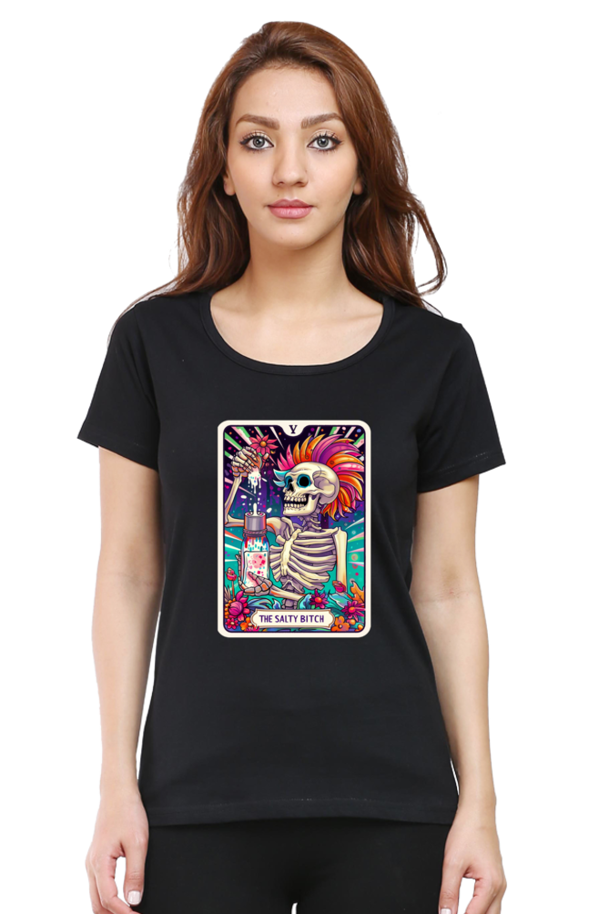 The Salty Bitch Tarot Card T-shirt for Women| Unfiltered