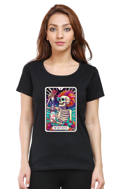 The Salty Bitch Tarot Card T-shirt for Women| Unfiltered