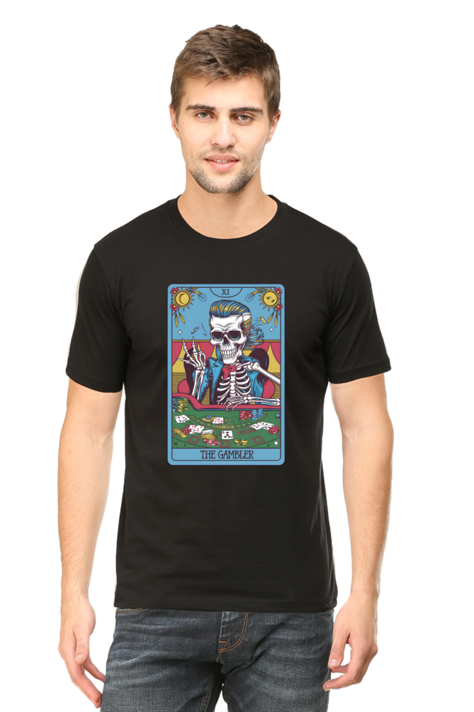 The gambler Skeleton Tarot inspired Unisex T-Shirt | Unfiltered