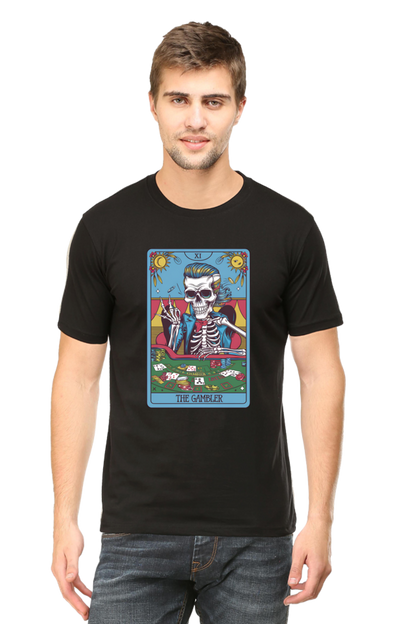 The gambler Skeleton Tarot inspired Unisex T-Shirt | Unfiltered