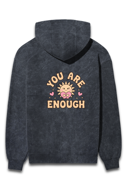 You are Enough (Back side yellow) Unisex Hoodie | Unfiltered