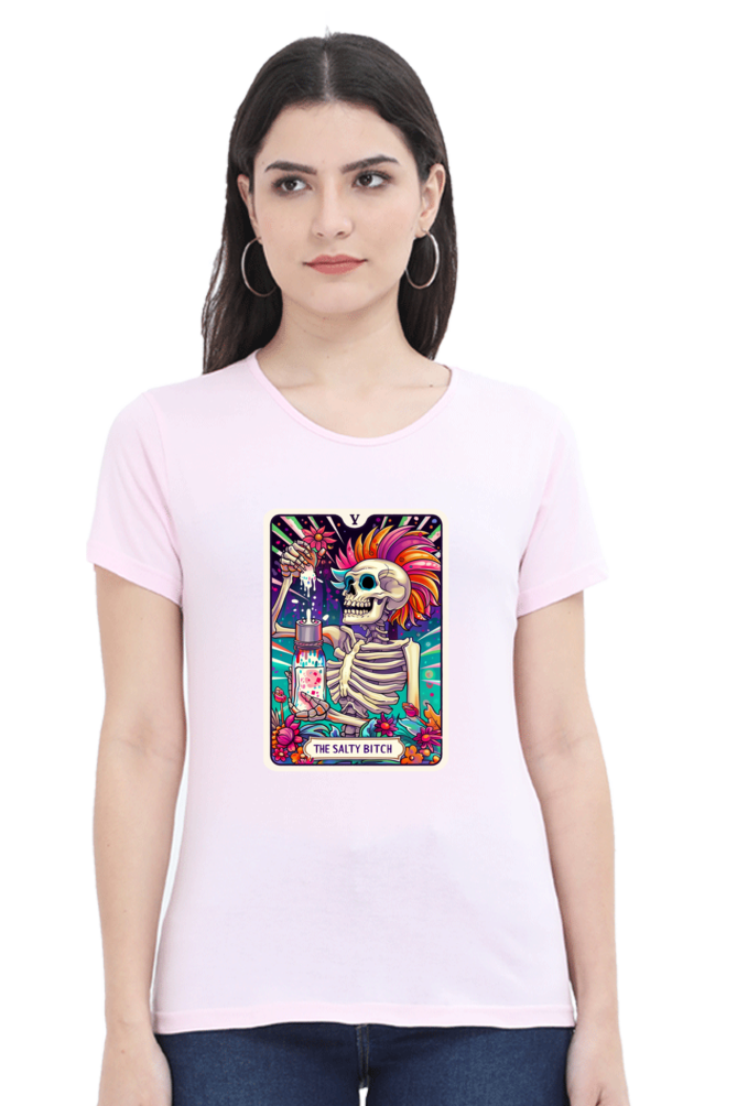 The Salty Bitch Tarot Card T-shirt for Women| Unfiltered