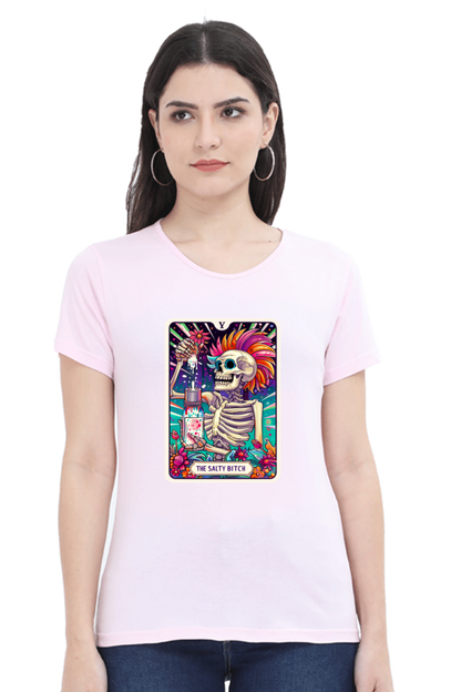 The Salty Bitch Tarot Card T-shirt for Women| Unfiltered