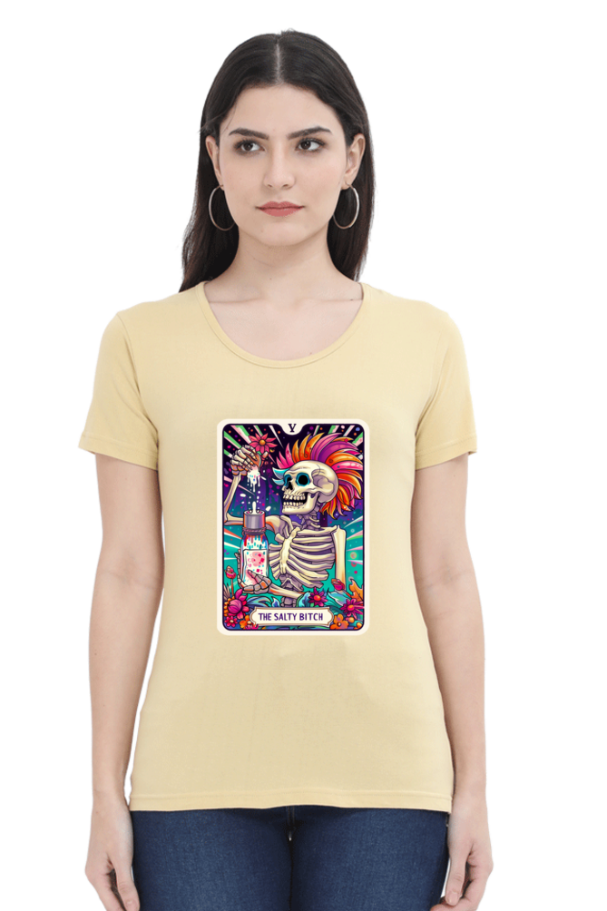 The Salty Bitch Tarot Card T-shirt for Women| Unfiltered