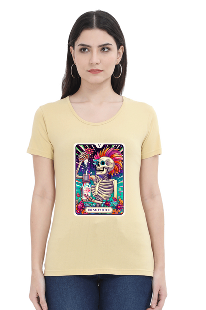 The Salty Bitch Tarot Card T-shirt for Women| Unfiltered