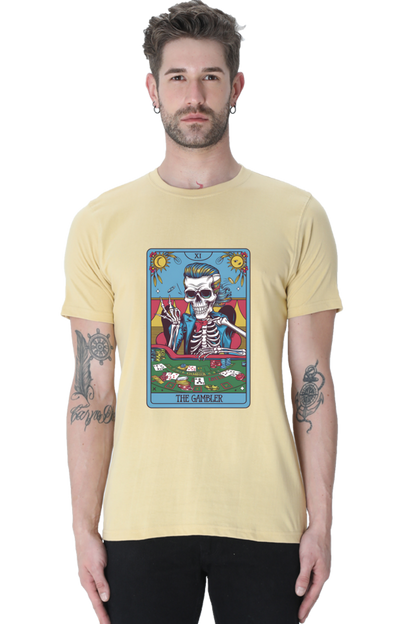 The gambler Skeleton Tarot inspired Unisex T-Shirt | Unfiltered