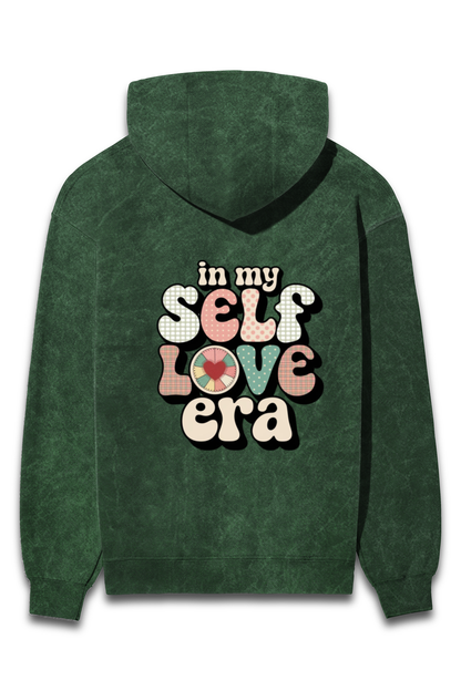 In my self love Era (Back) & heart design (on left pocket area ) Unisex Hoodie | Unfiltered