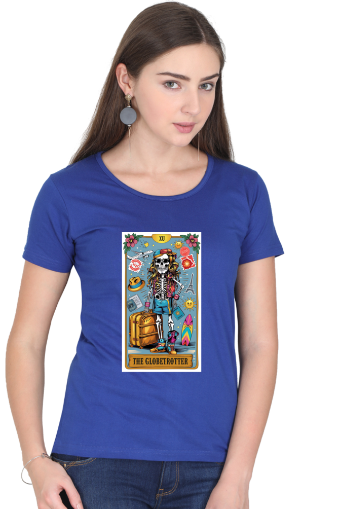 The Globe Trotter Female Tarot Card Unisex T-Shirt| Unfiltered