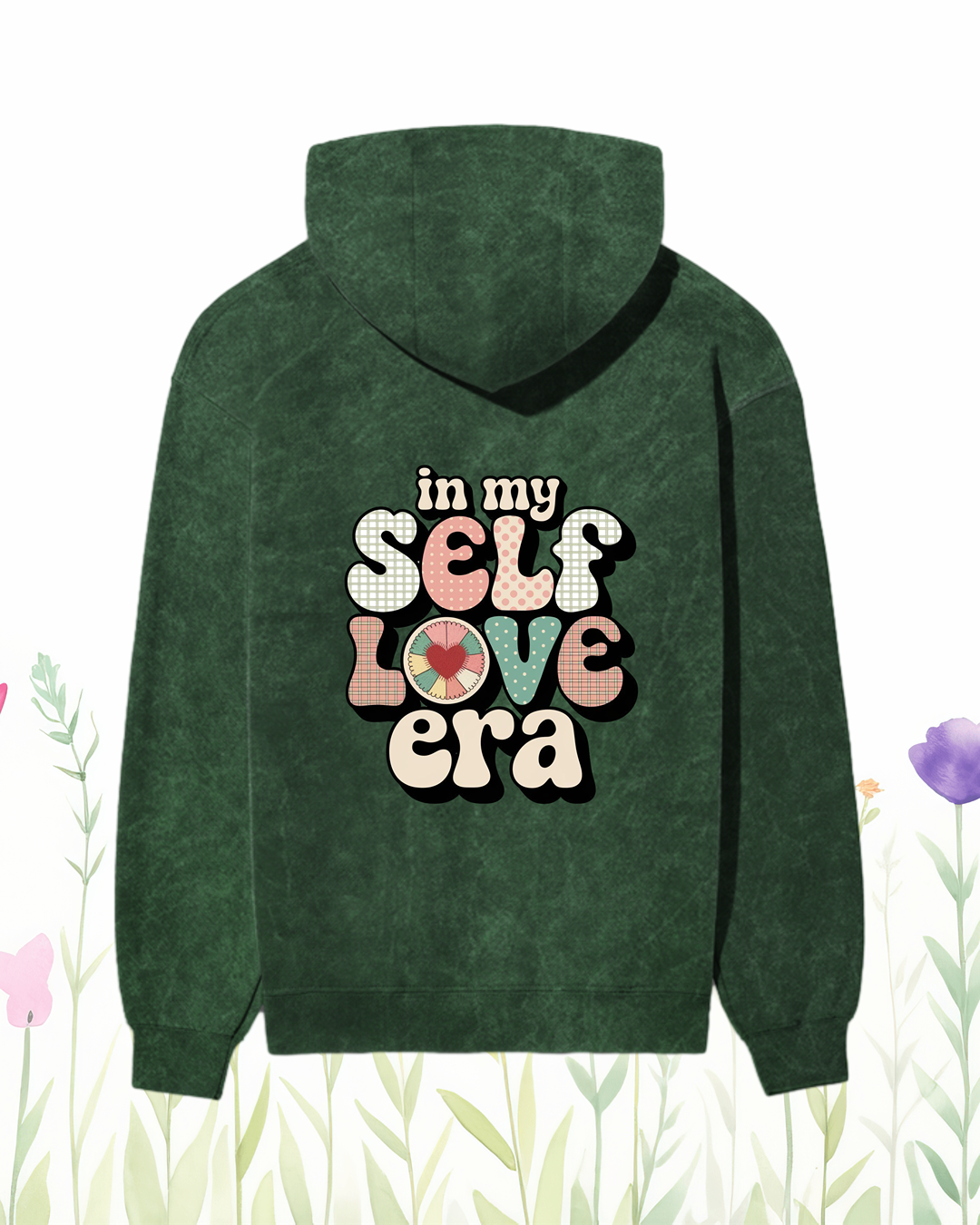In my self love Era (Back) & heart design (on left pocket area ) Unisex Hoodie | Unfiltered - Unfiltered