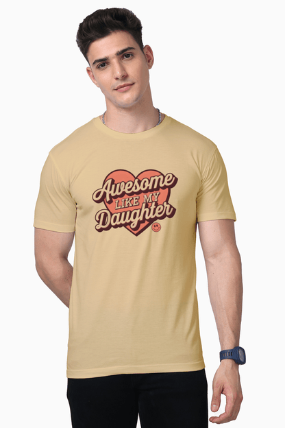 Awesome Like My Daughter Supima Premium Cotton Tee - Unfiltered
