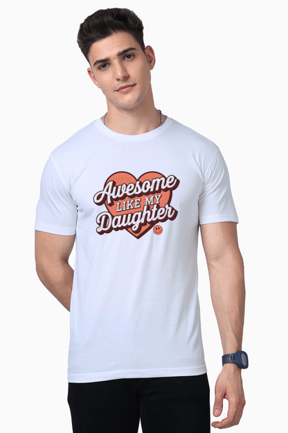 Awesome Like My Daughter Supima Premium Cotton Tee - Unfiltered