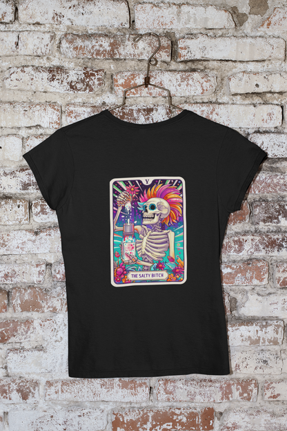 The Salty Bitch Tarot Card T-shirt for Women| Unfiltered