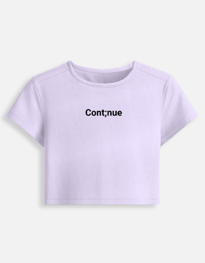 Cont;nue Baby Tee | Unfiltered - Unfiltered