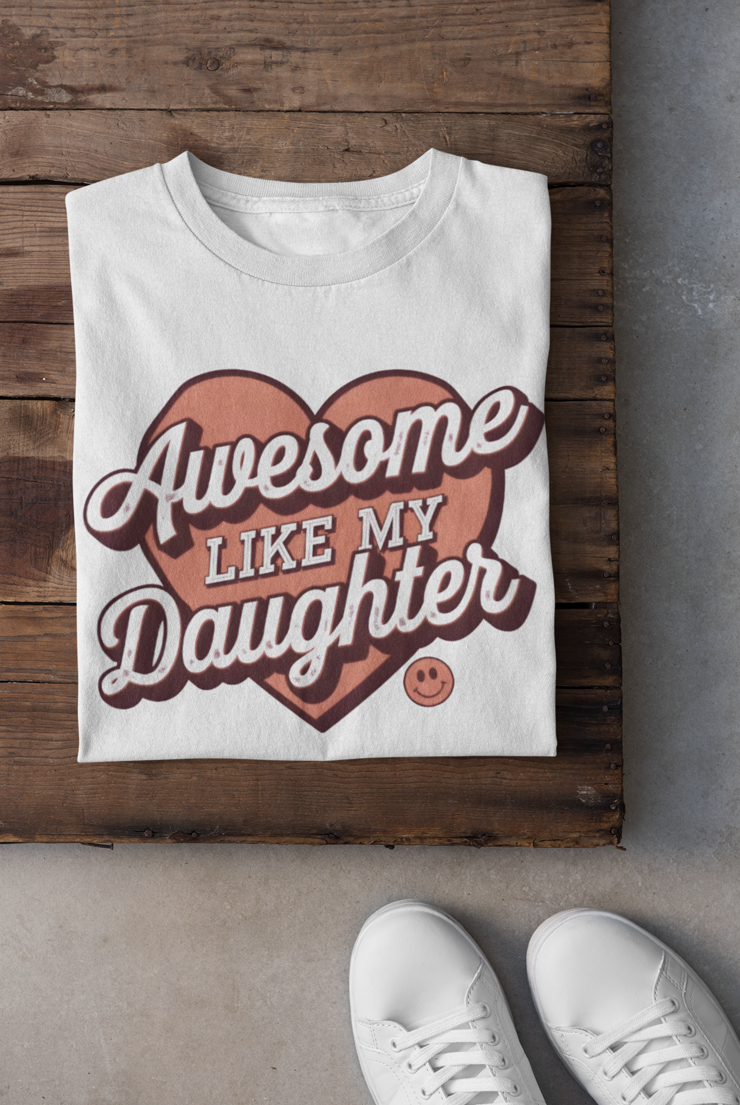 Awesome Like My Daughter Supima Premium Cotton Tee - Unfiltered
