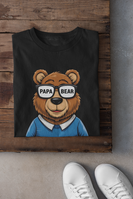 Papa Bear Premium Unisex Supima Cotton Tee - Unfiltered