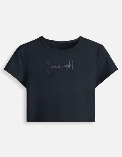 I am enough Baby Tee | Unfiltered - Unfiltered