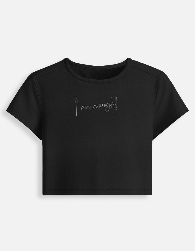 I am enough Baby Tee | Unfiltered - Unfiltered