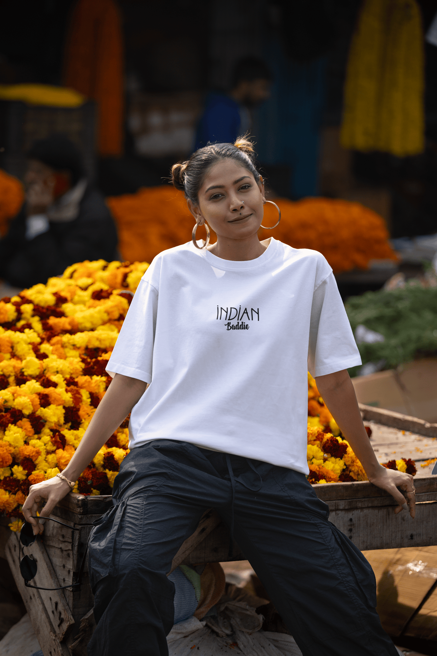 Indian Baddie Ocersized Tee - Unfiltered