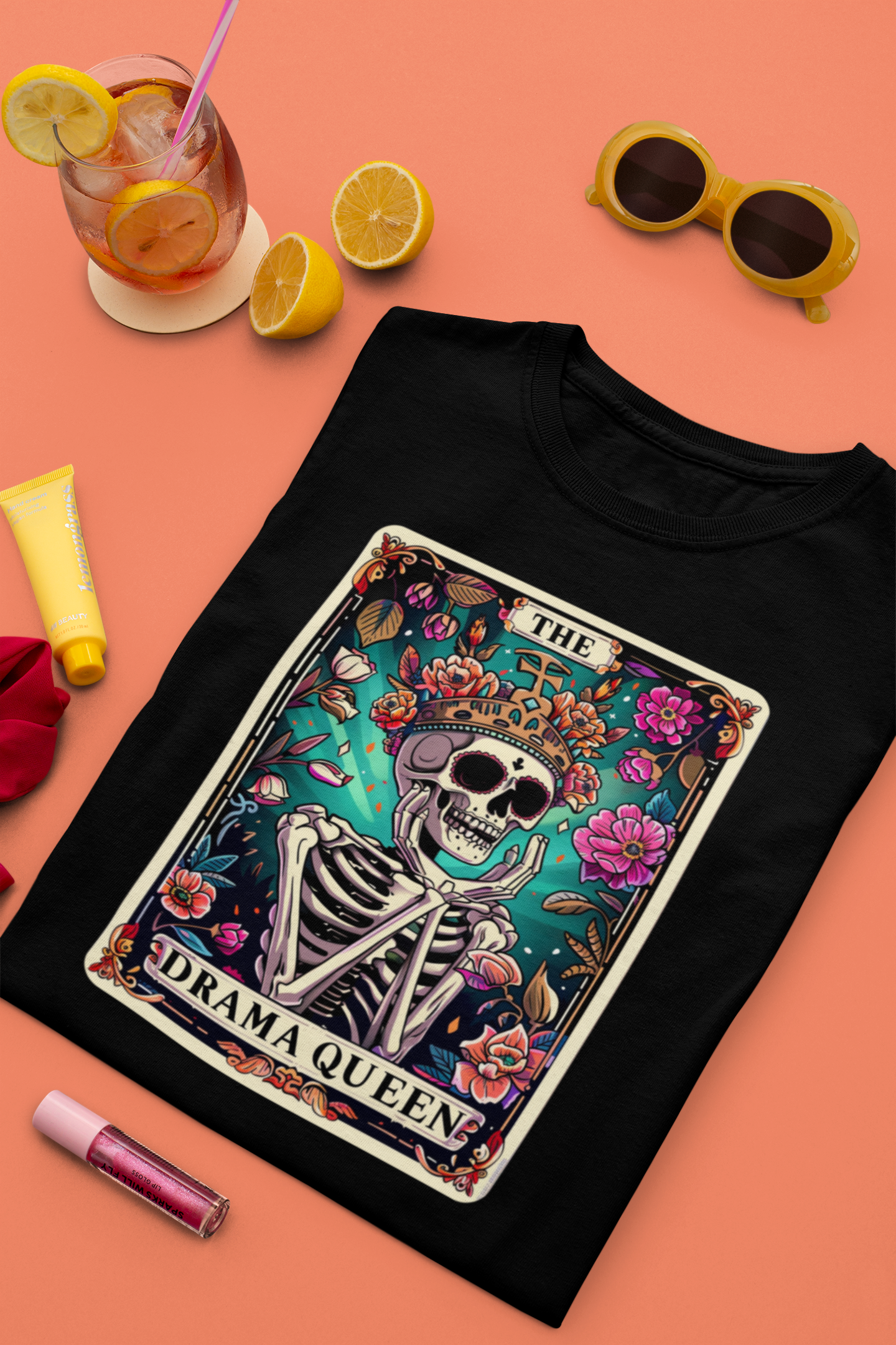 The Drama Queen Tarot Card T-Shirt for women| Unfilttered