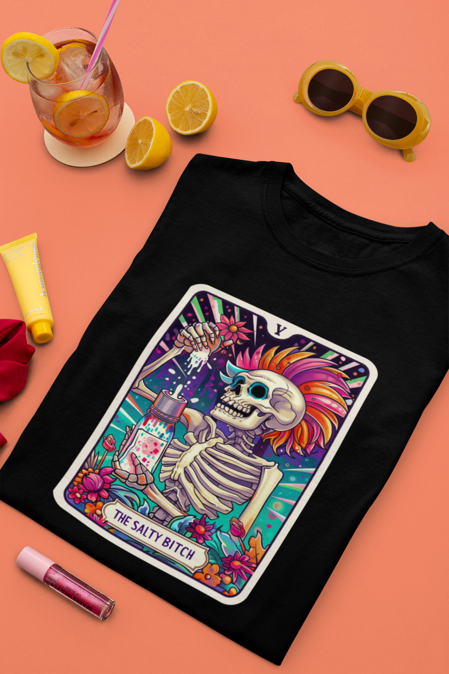 The Salty Bitch Tarot Card T-shirt for Women| Unfiltered