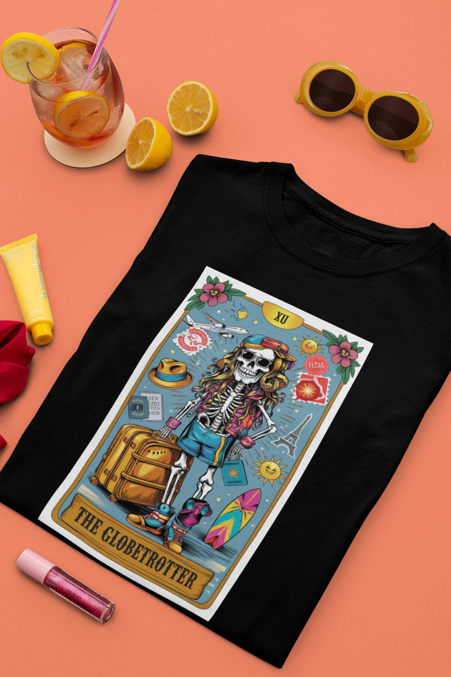 The Globe Trotter Female Tarot Card Unisex T-Shirt| Unfiltered