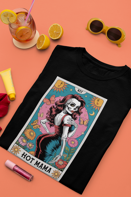 The Hot Mama Skeleton side profile T-shirt for women | Unfiltered