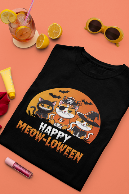 Happy Meow-o-loween Retro Cat design | Unisex