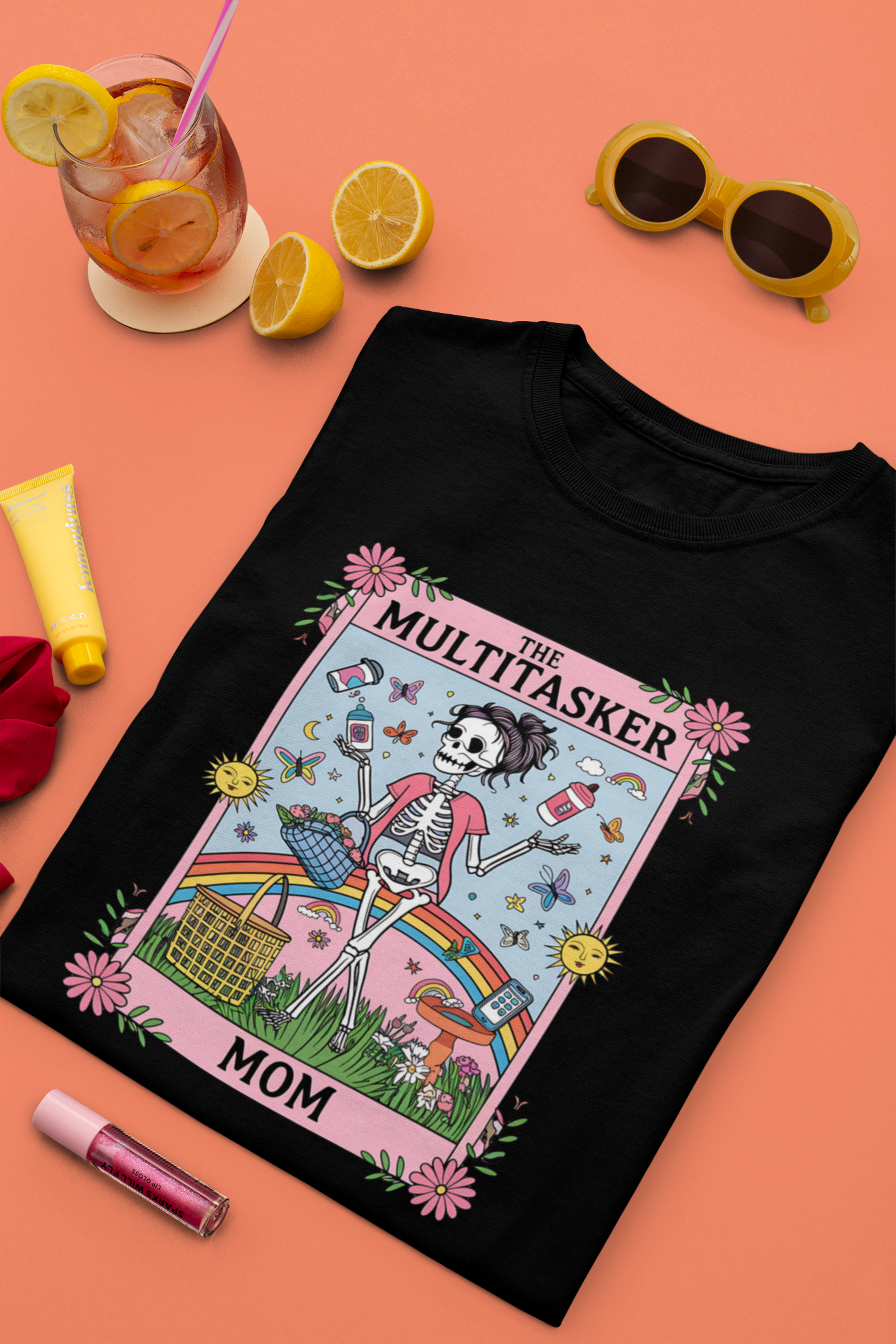 The Multitasker Mom Tarot Inspired Design T-shirt for Women | Unfiltered