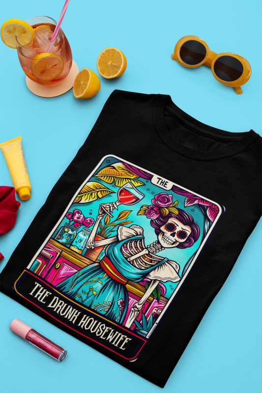 The Drunk Housewife Tarot T-shirt in Unisex fit | Unfiltered